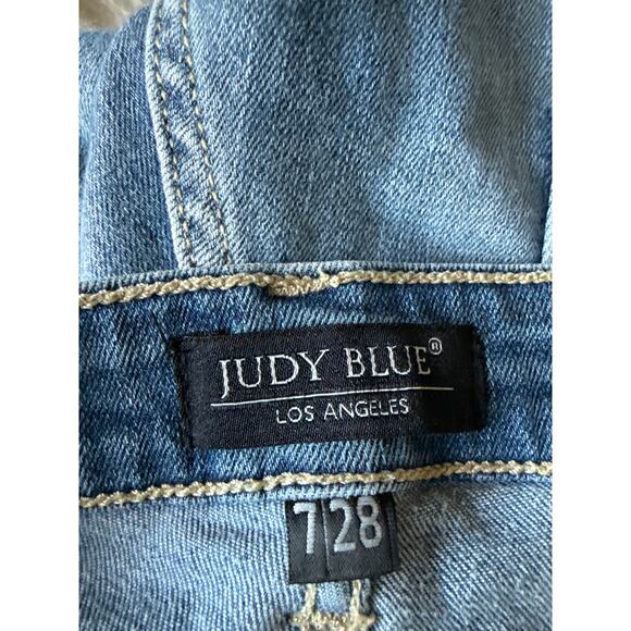 Judy Blue Women’s Camo Patch Skinny Jeans Distressed Size 7/28 JB82109MD - Picture 12 of 15